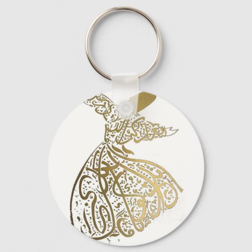 Whirling Sufi Dervish Keychain