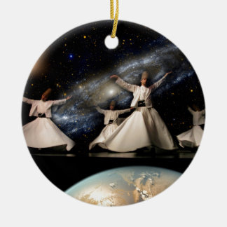 Whirling Universe Ceramic Ornament