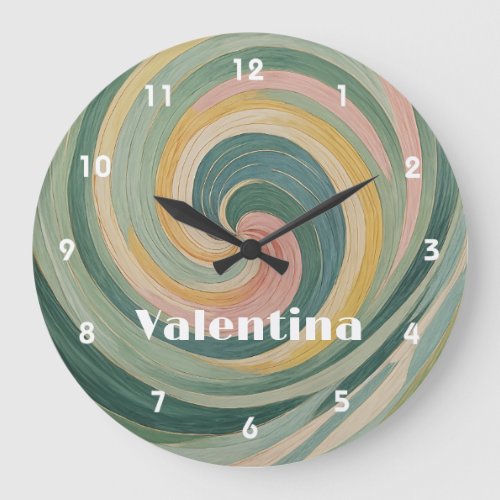 Whirling Whimsy Large Clock
