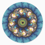 Whirlpool - Fractal Classic Round Sticker