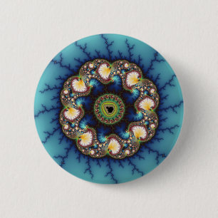 Whirlpool - Fractal Pinback Button