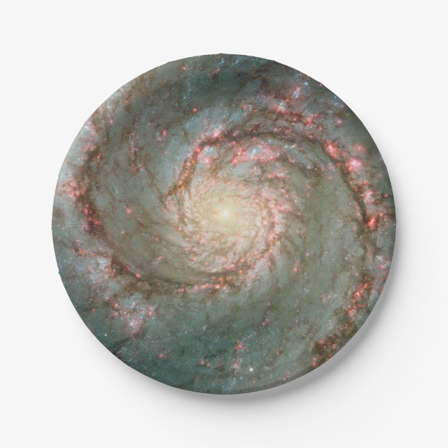Whirlpool galaxy paper plates (Front)