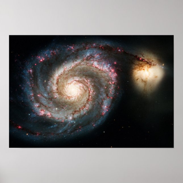 Whirlpool Galaxy - real photo Poster (Front)