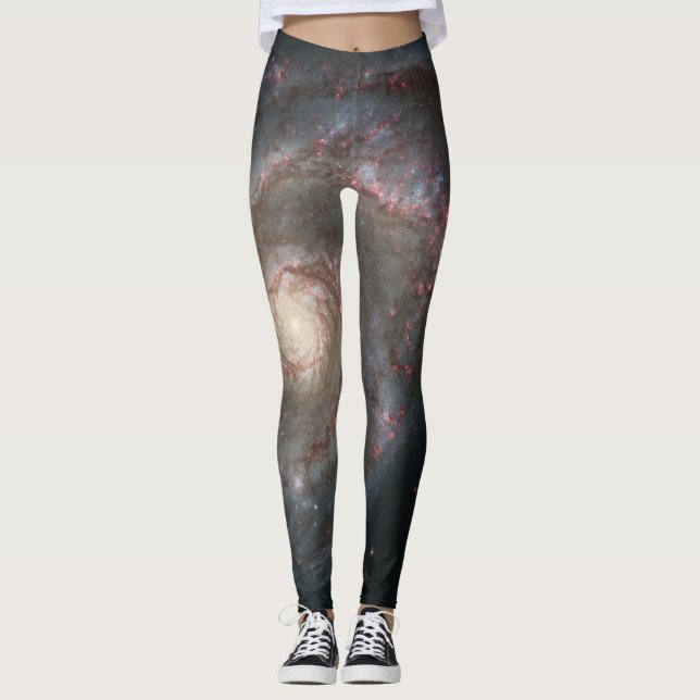 Whirlpool Galaxy (Space) (Universe) (Messier 51A) Leggings (Front)