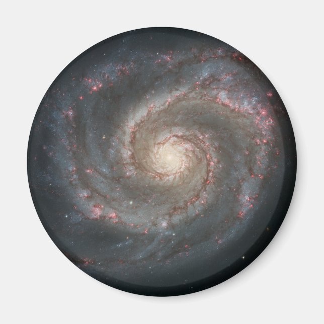 Whirlpool Galaxy (Space) (Universe) (Messier 51A) Magnet (Front)