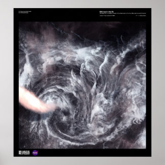 Whirlpool in the Air off the Coast of Greenland Poster