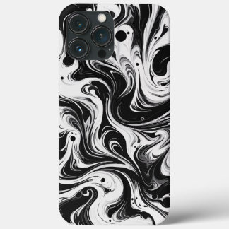 Whirlpool of Ink Pattern iPhone 13 Pro Max Case