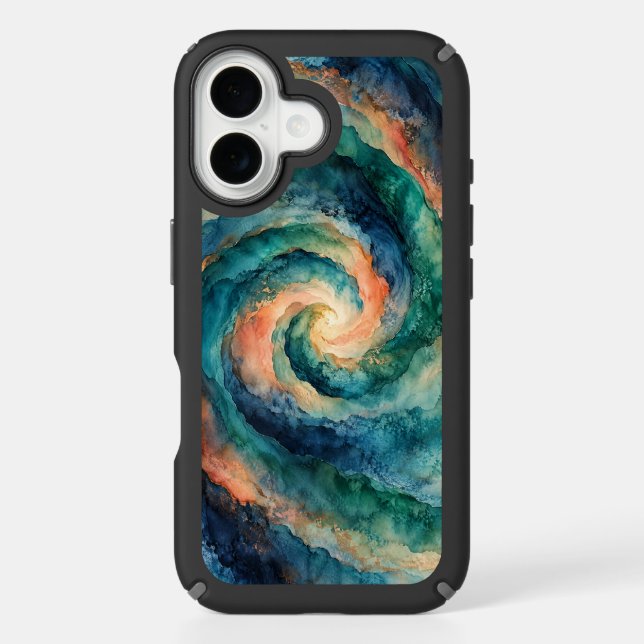 Whirlpool study speck iPhone case (Front)