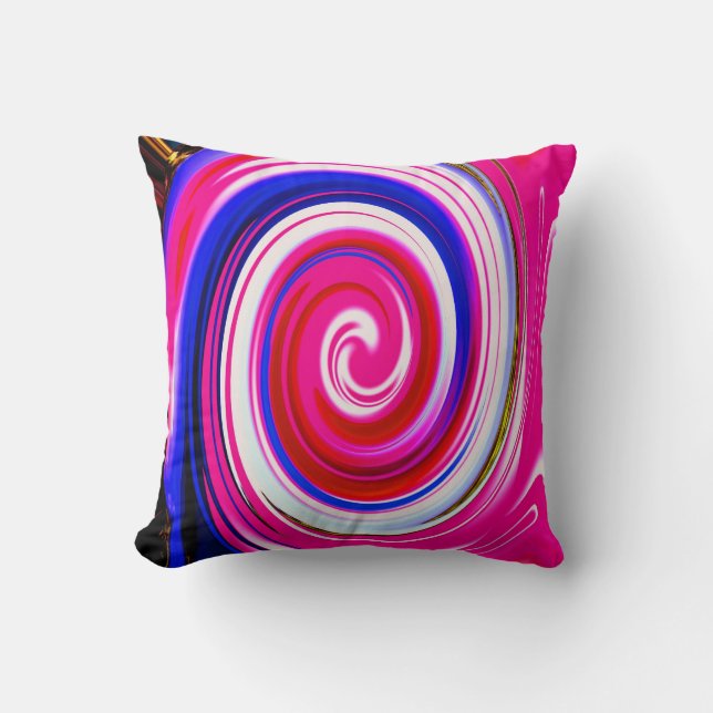 Whirlpool Throw Pillow (Front)