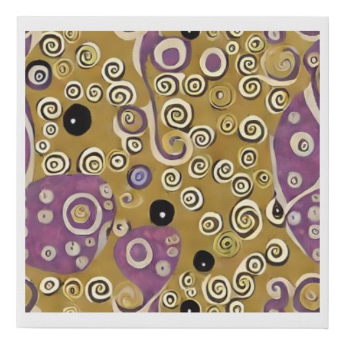 Whirls and Winks Faux Canvas Print