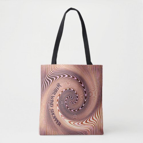 Whirlwind lines of color swirling  tote bag