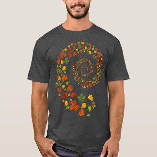 Whirlwind of Autumn Leaves TSpiral of Fall Colors T-Shirt