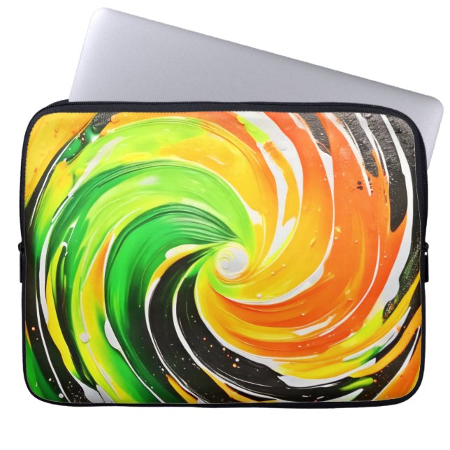 Whirlwind of Color Laptop Sleeve (Front)