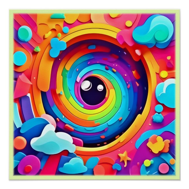 Whirlwind of Colorful Imagination Poster (Front)
