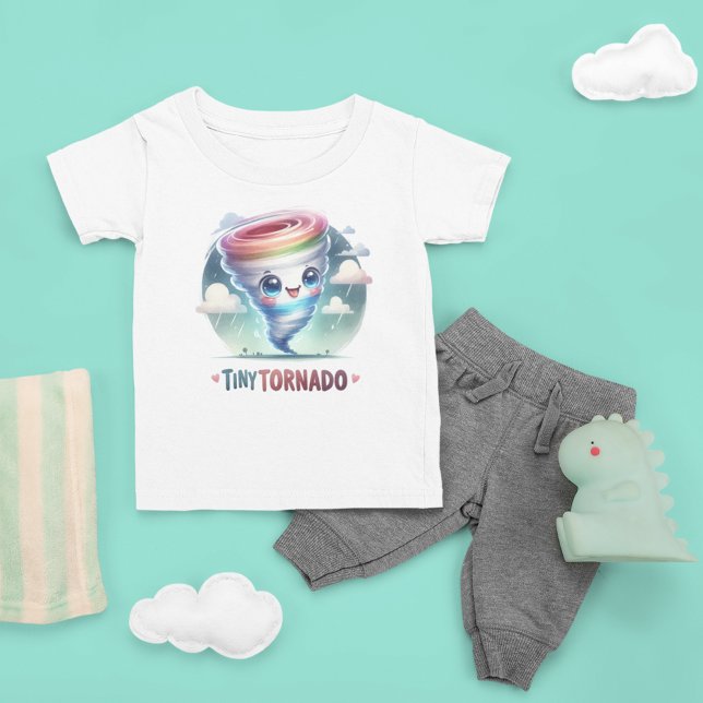 Whirlwind of Fun - Playful Tiny Tornado Kids Baby T-Shirt (Creator Uploaded)