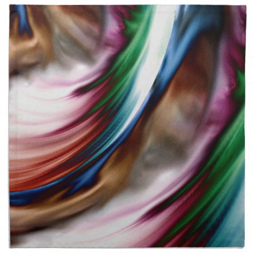 Whirlwind Rainbow Golden Snow Cloth Napkin