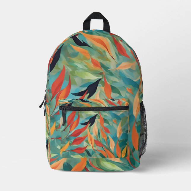 Whirlwind Whispers Abstract Backpack (Front)