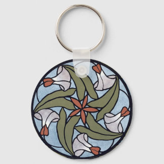 Whirly Twirly Decorative Floral Key Chain