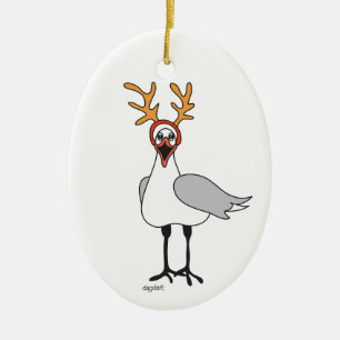 Whisical Holiday Seagull Ornament