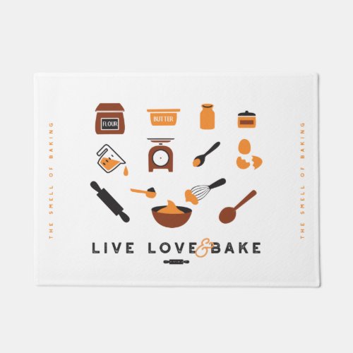 Whisk  Bake Delight Kitchen Baking Essentials Doormat