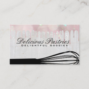 Whisk Cooking Tool Stone Drip Business Card