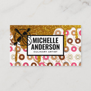 Whisk Donuts Baker Shop Business Card