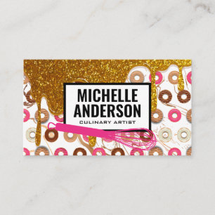 Whisk   Donuts   Golden Icing Business Card