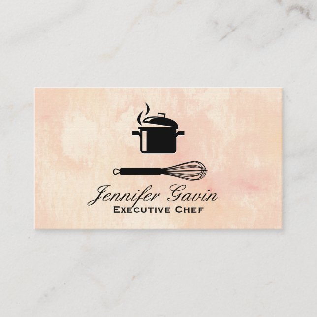 Whisk | Executive Chef | Cooking Pot Business Card (Front)