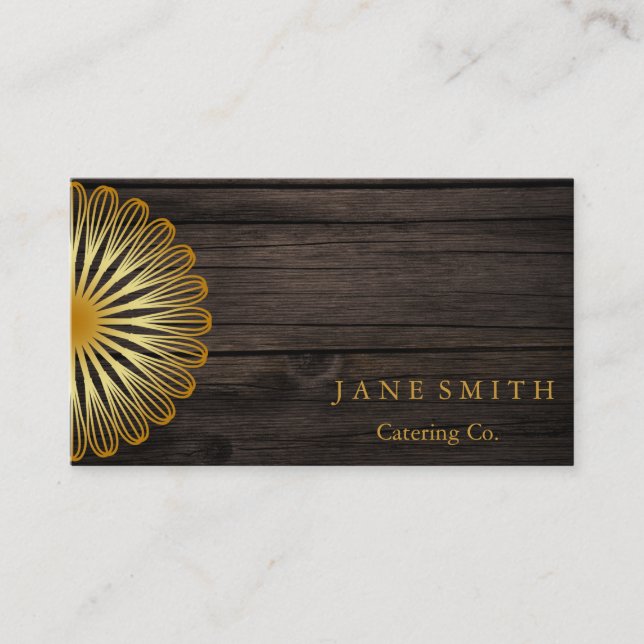 Whisk Flower Kitchen for Bakery, Catering Business Business Card (Front)