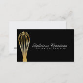 Whisk (gold) | Culinary Master Business Card (Front/Back)