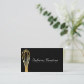 Whisk (gold) | Culinary Master Business Card (Standing Front)