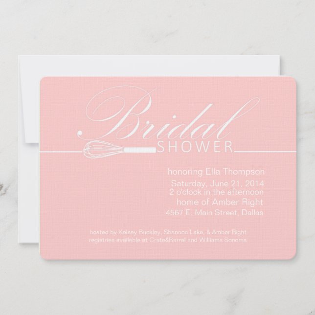 Whisk Her Away Modern Bridal Shower Invitation (Front)