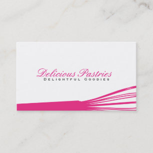 Whisk III (magenta) Culinary Master Business Card