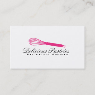Whisk (magenta) variation Culinary Master Business Card