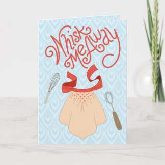Whisk Me Away - Retro Baking Humor Card
