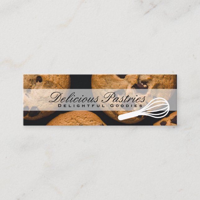 Whisk | Pastry Chef | Cookies Mini Business Card (Front)