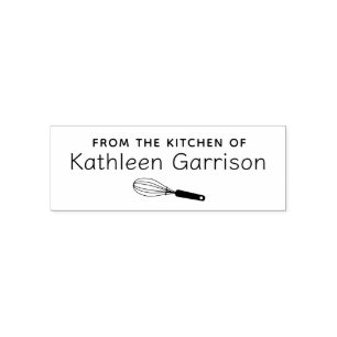Whisk Personalized Baking Cooking Self-inking Stamp