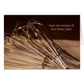 Whisk Personalized Recipe Card (Front Horizontal)