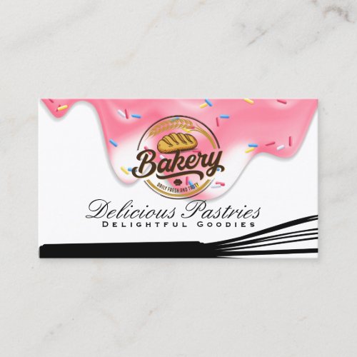 Whisk | Pink Frosting and Sprinkles Business Card
