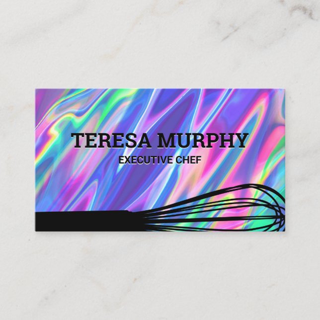 Whisk | Rainbow Liquid Business Card (Front)