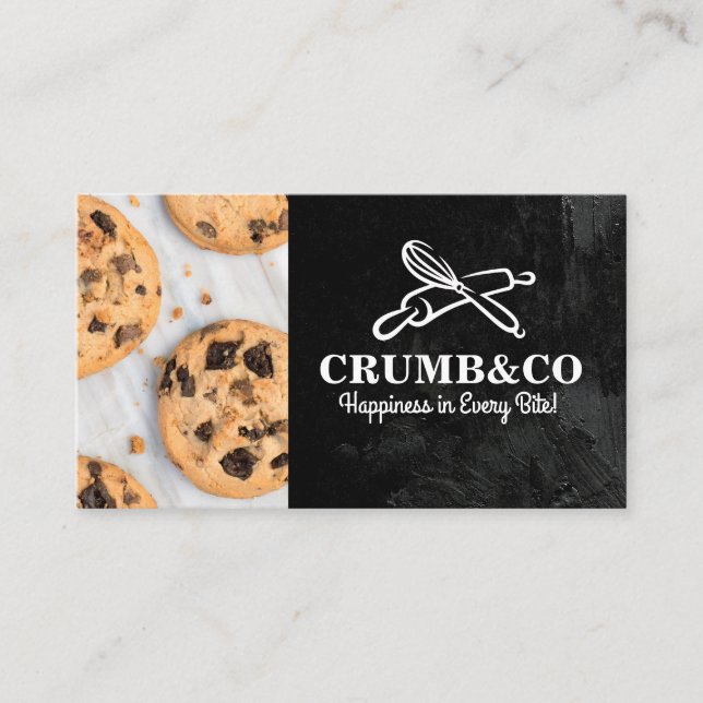 Whisk Rolling Pin | Cookies Business Card (Front)