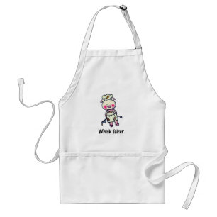 Whisk Taker Pig - Funny Chef Design Adult Apron