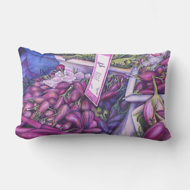 Whisk Well for Whale Soup Lumbar Pillow (Front)