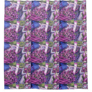 Whisk Well for Whale Soup Shower Curtain