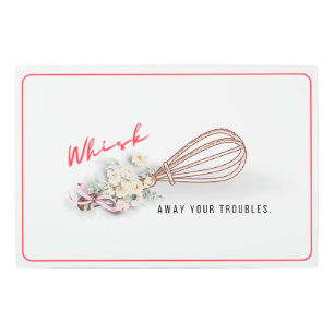 Whisk Whisk Away Your Troubles Metal Kitchen Art