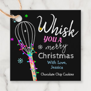 Whisk You a Merry Christmas Baking Favor Tags
