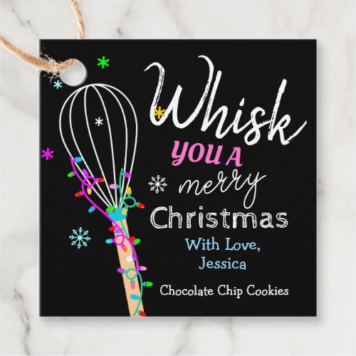 Whisk You a Merry Christmas Baking  Favor Tags