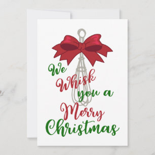 Whisk You Merry Christmas Holiday Card