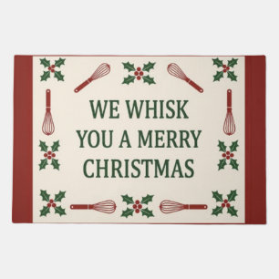 Whisk You Merry Christmas Kitchen Mat
