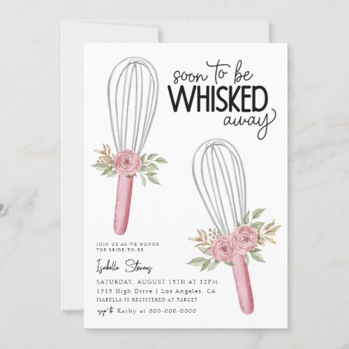 Whisked Away Baking Bridal Shower Invitation